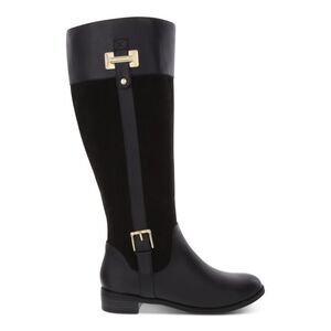 KAREN SCOTT Womens Black Hardware Deliee2 Round Toe Block Heel Riding Boot 5 M